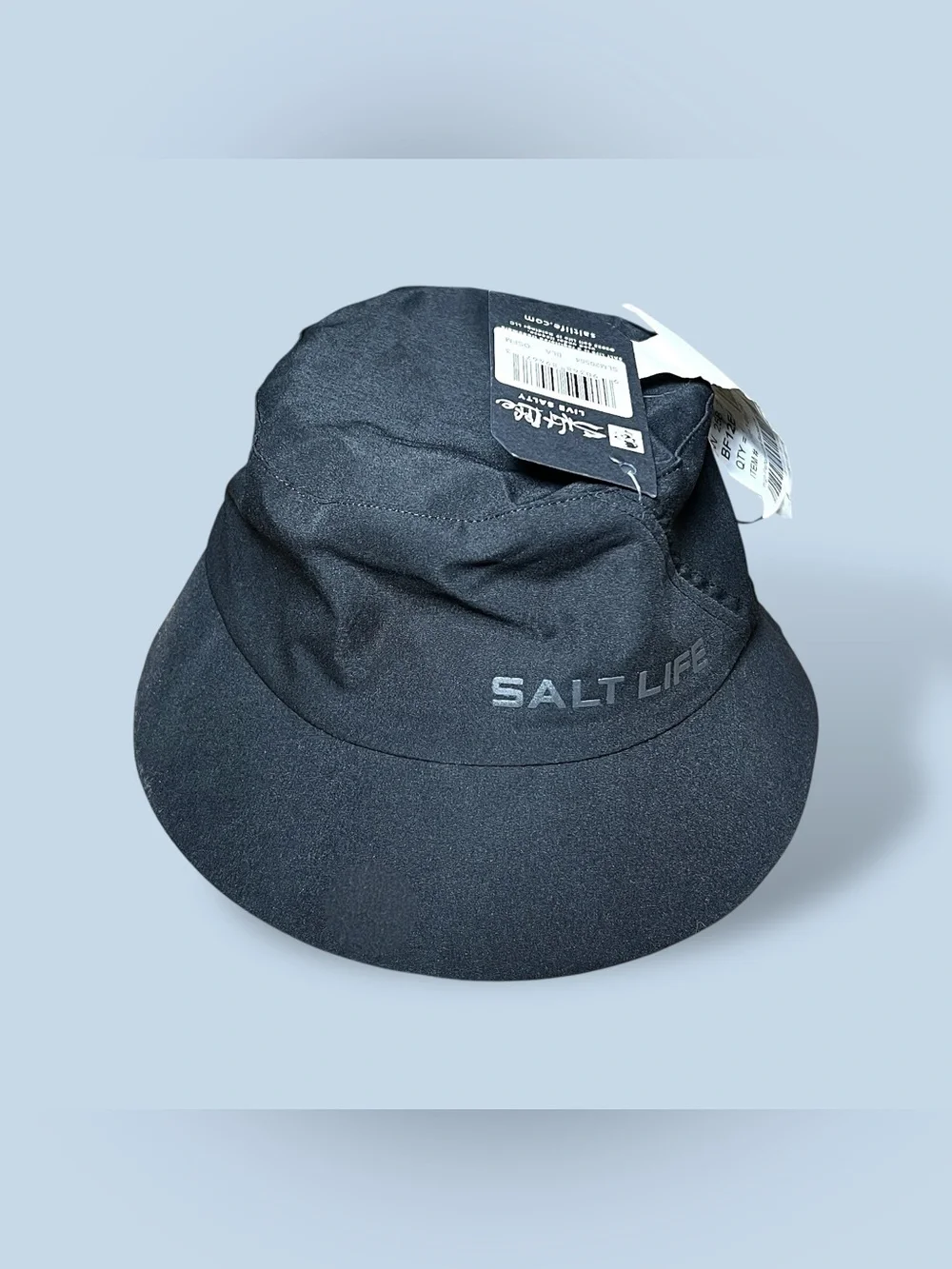 SALT LIFE Unisex Black High-Performance Bucket Hat Sz O/S